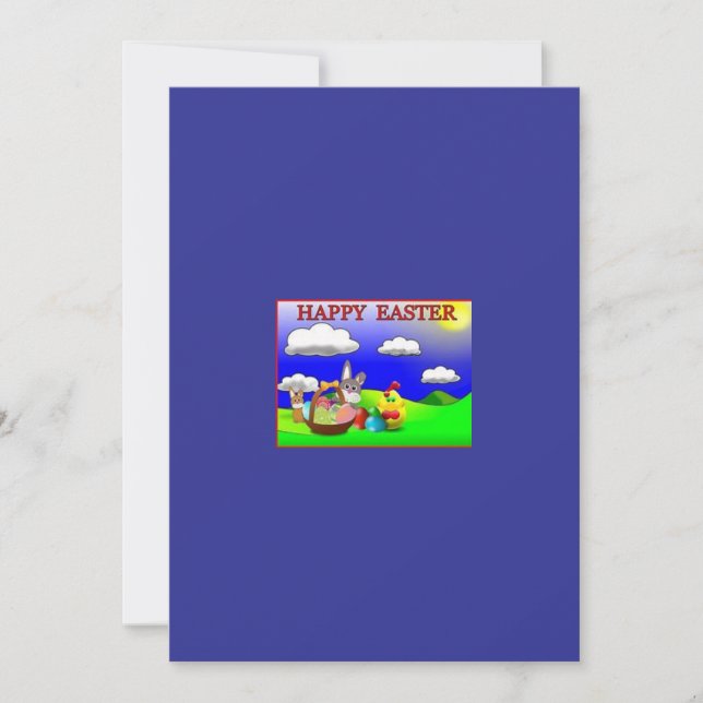 Bonne carte de voeux de Pâques (Devant)