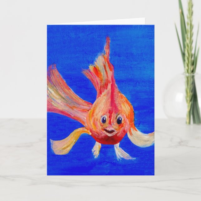Bonne carte de voeux de poisson (Devant)