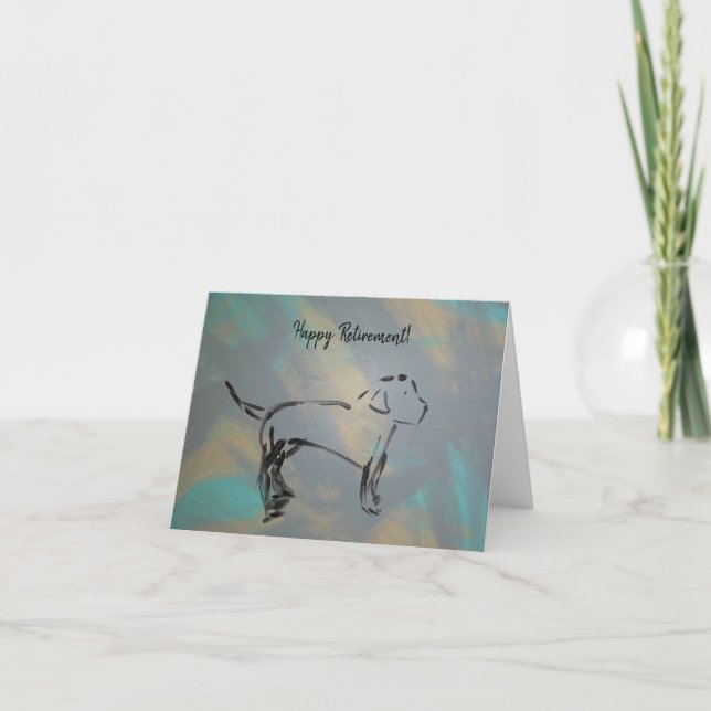 Bonne carte de voeux de retraite vide à l'intérieu (Devant)