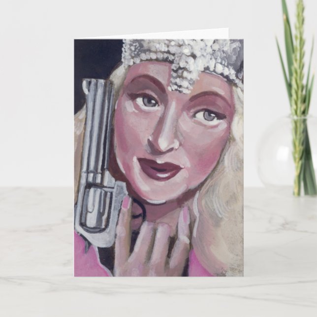 Bonne carte de voeux de sorcière (Devant)