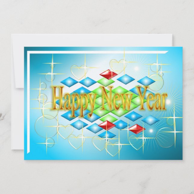Bonne carte de voeux du Nouvel An (Devant)