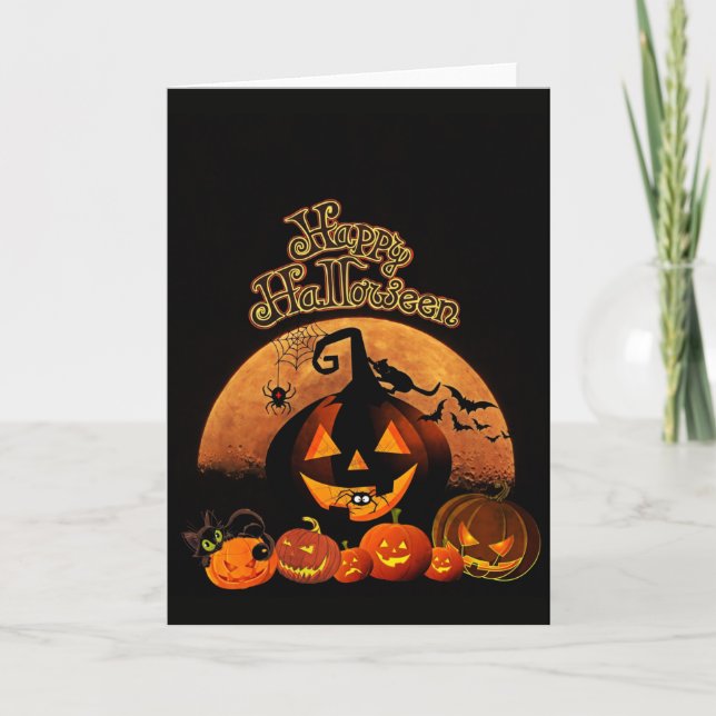 Bonne carte de voeux Halloween (Devant)