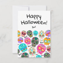 Bonne carte de voeux Halloween