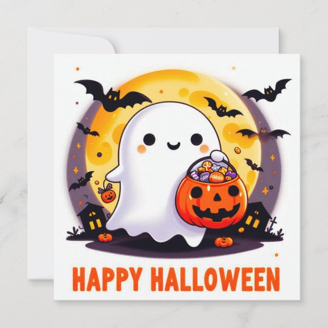 Bonne Carte de voeux Halloween (Devant)