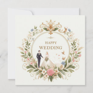 Bonne carte de voeux mariage