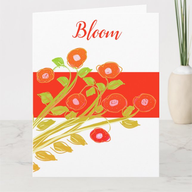 Bonne carte de voeux papier pour amie d'anniversai (Devant)