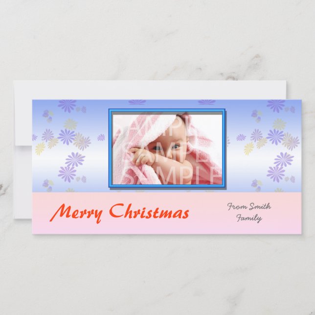 Bonne carte de voeux photo de vacances (Devant)