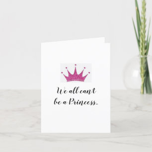 Bonne carte de voeux pliée Princesse Anniversaire