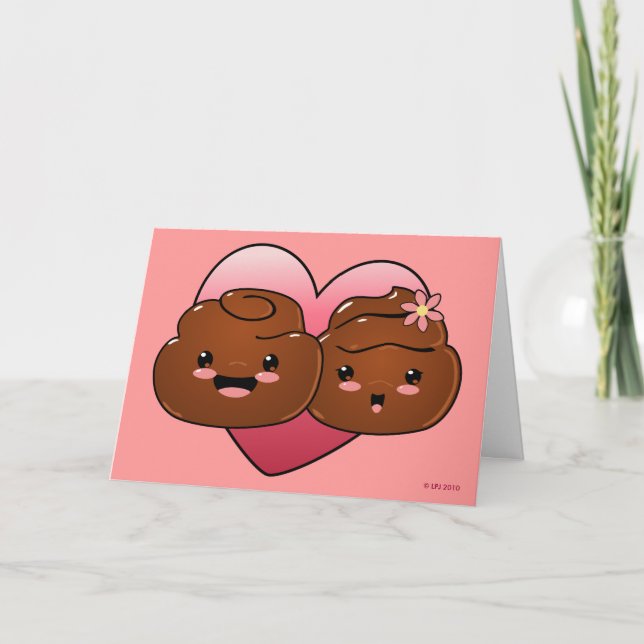 Bonne carte de voeux Poo Valentines (Devant)