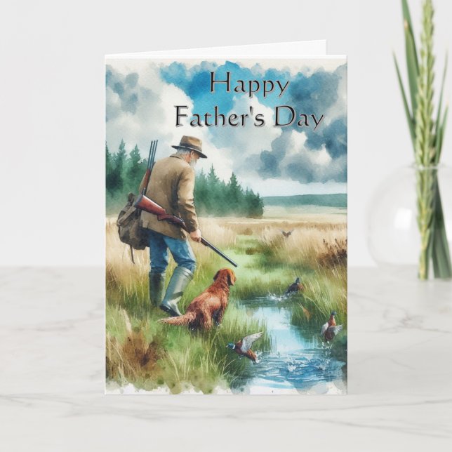 Bonne carte de voeux pour la chasse aux Fêtes des  (Devant)