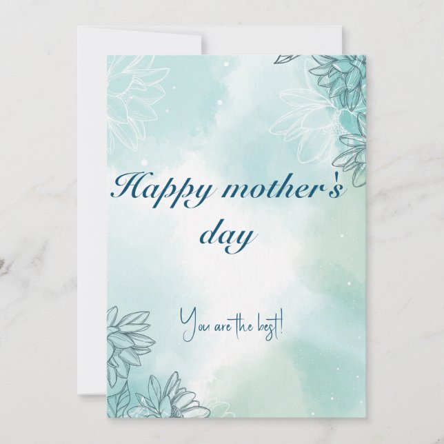 Bonne carte de voeux pour la fête des mères (Devant)