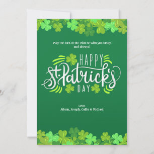 Bonne carte de voeux pour la Saint Patrick