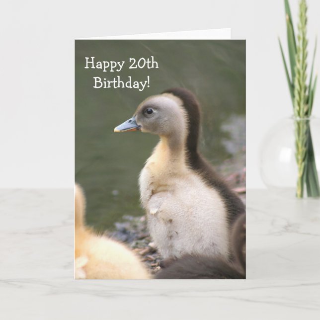 Bonne carte de voeux pour le 20e anniversaire de c (Devant)
