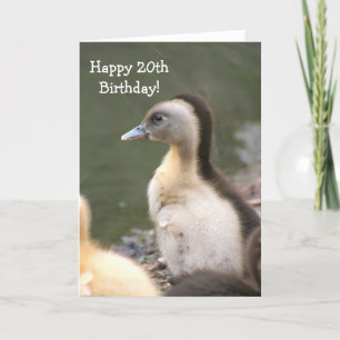 Bonne carte de voeux pour le 20e anniversaire de c
