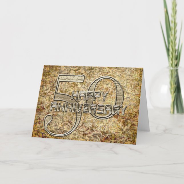 Bonne carte de voeux pour le 50e anniversaire (Devant)