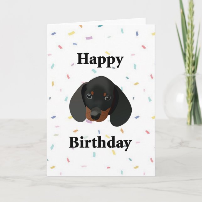 Bonne carte de voeux pour le chien d'anniversaire  (Devant)