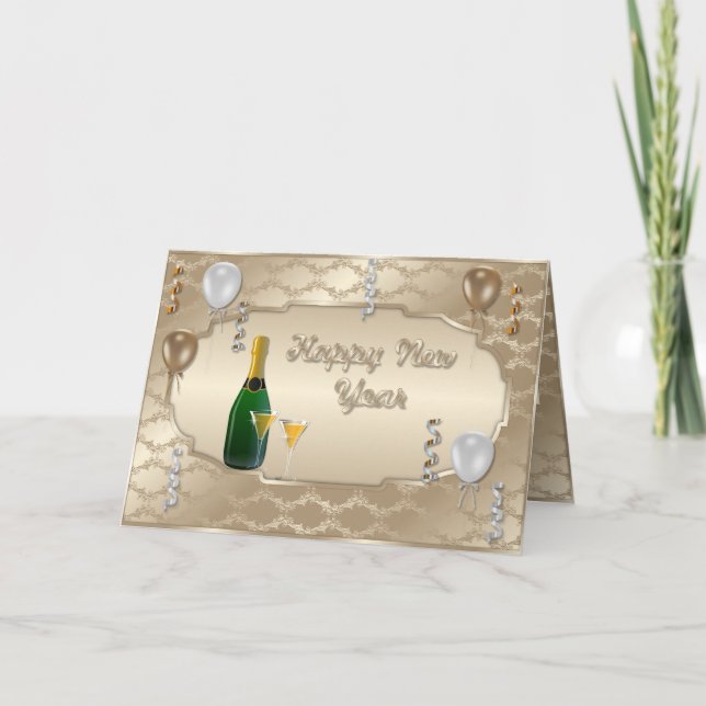 Bonne carte de voeux pour le Nouvel An (Devant)