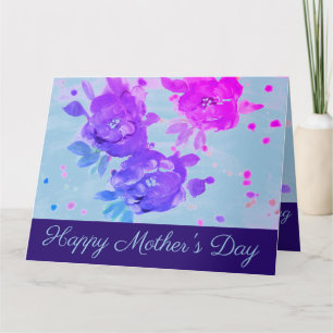 Bonne carte de voeux pour les Roses de la fête des