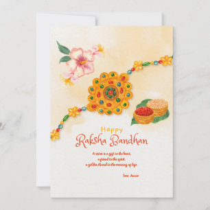 Bonne carte de voeux Raksha Bandhan