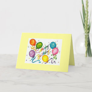 Bonne carte de voeux Recyclée anniversaire