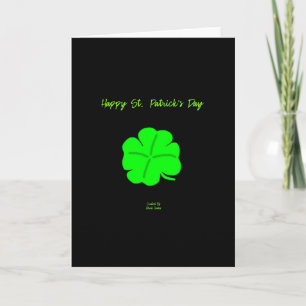 Bonne carte de voeux Verticale St. Patrick's Day