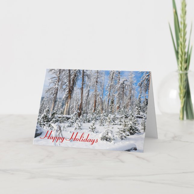 Bonne carte des jours fériés de neige (Devant)