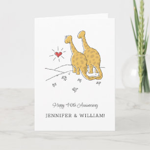 Bonne carte Dinosaures de 40e anniversaire de Mari