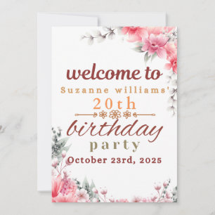 Bonne carte d'invitation anniversaire