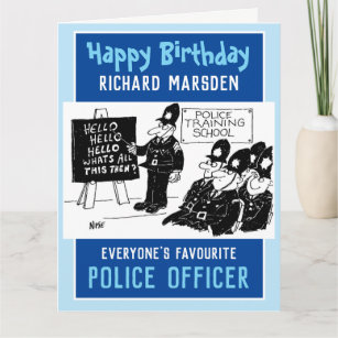 Cartes Policier D Anniversaire Zazzle Fr