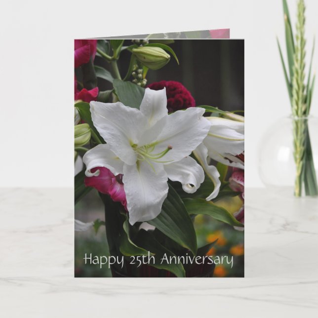 Bonne carte du 25e anniversaire par Janz (Devant)