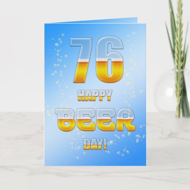 Bonne carte du 76e anniversaire de la fête de la b (Devant)