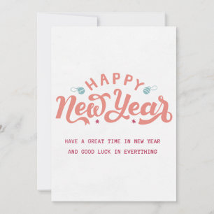 Bonne carte du Nouvel An