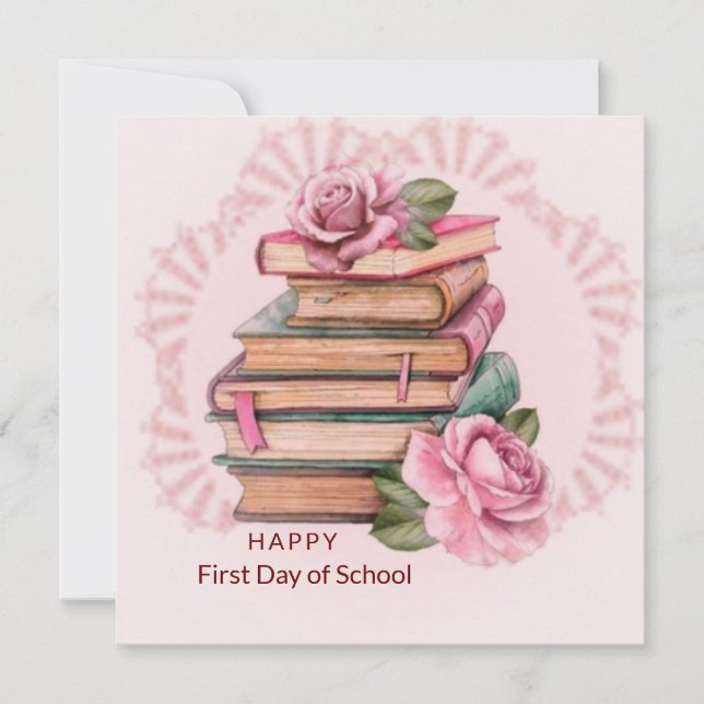 Bonne carte du premier jour de l'école (Devant)