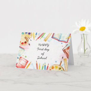 Bonne carte du premier jour de l'école