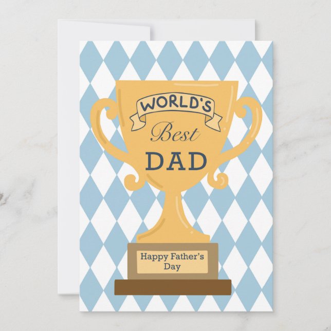 Bonne carte Fête des pères au meilleur papa du mon (Devant)