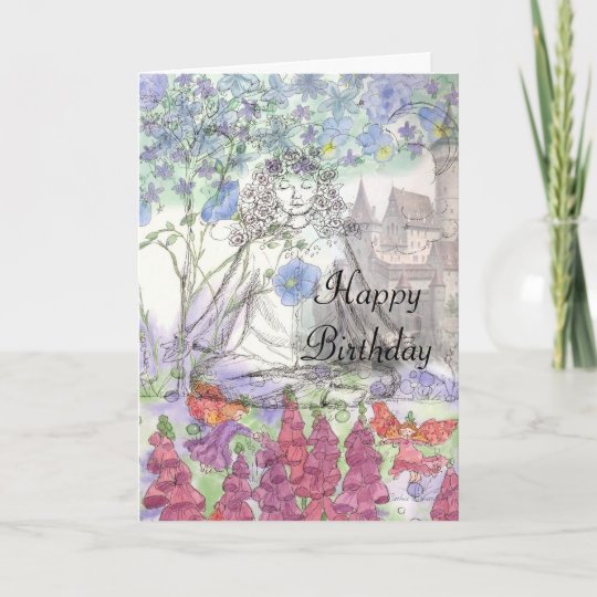 Bonne Carte Fleur D Anniversaire Meditation Zen Zazzle Fr