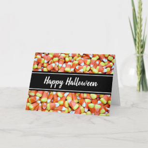 Bonne carte Halloween Candy Corn