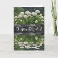 Bonne carte Hydrangea anniversaire