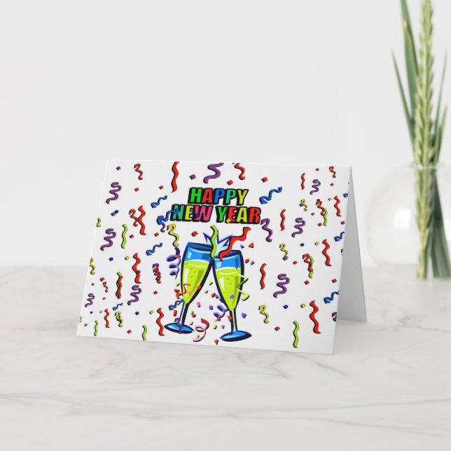 Bonne Carte Jour de l'An (Devant)