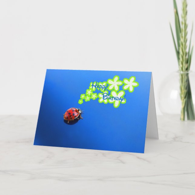 Bonne carte Ladybug anniversaire (Devant)