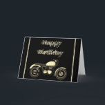 Bonne carte moto anniversaire<br><div class="desc">Joyeux anniversaire moto / carte moto parfait pour ce motard homme ou femmes que vous connaissez</div>