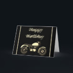 Bonne carte moto d'anniversaire<br><div class="desc">Joyeux anniversaire moto / carte moto parfait pour ce motard homme ou femmes que vous connaissez</div>