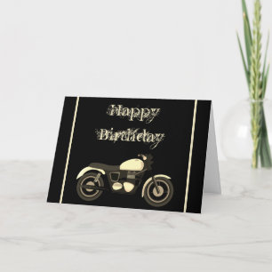 Bonne carte moto d'anniversaire