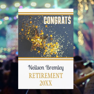 Bonne carte personnalisée pour les Congrès de retr