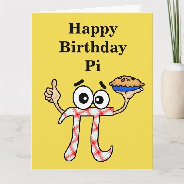 Bonne carte Pi Anniversaire (Devant)