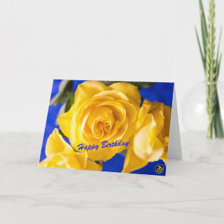 Bonne carte pliante d'anniversaire