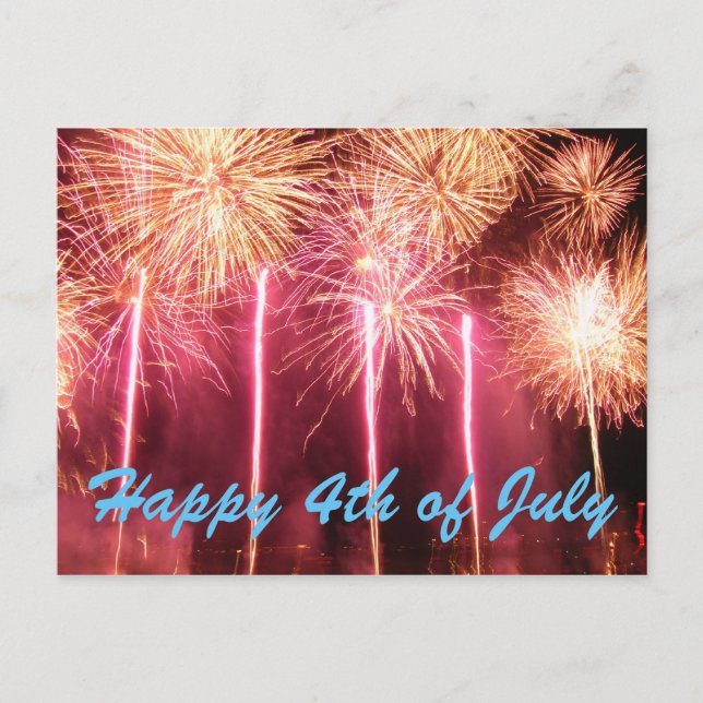 Bonne carte postale 4 juillet (Devant)