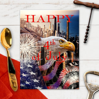 Bonne carte postale 4 juillet