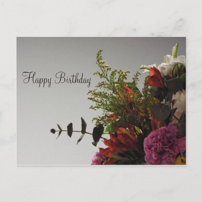 Bonne carte postale Bouquet d'anniversaire (Devant)