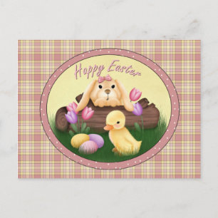 Bonne Carte postale Bunny de Pâques